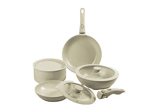 סט סירים Nonstick עם ידיות נשלפות- 9 חלקים