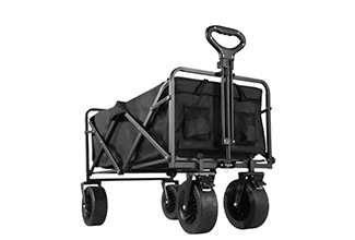 עגלת קמפינג מתקפלת עם גלגלי שטח 8 אינץ