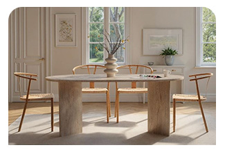 שולחן אוכל דגם Travertine