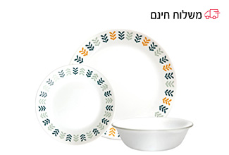 סט צלחות קורל 12 חלקים ל 4 סועדים דגם Anders