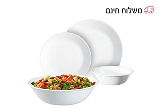סט 18 חלקים ל6 סועדים + קערת 2 ליטר דגם Winter Frost