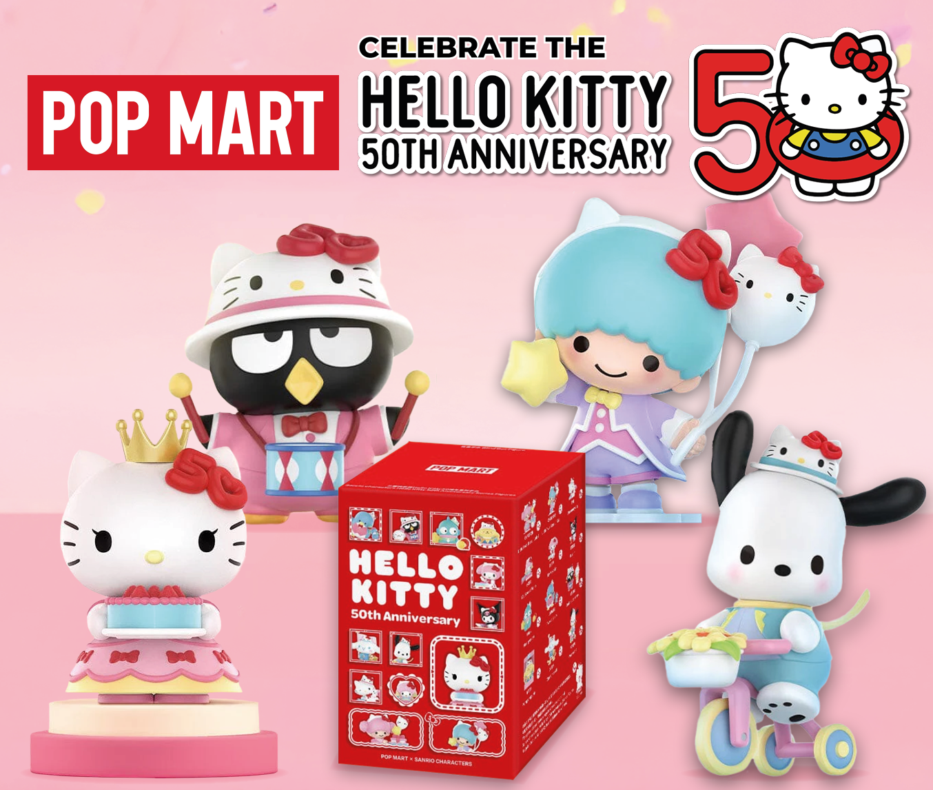 Pop Mart Hello Kitty 50th Figurines