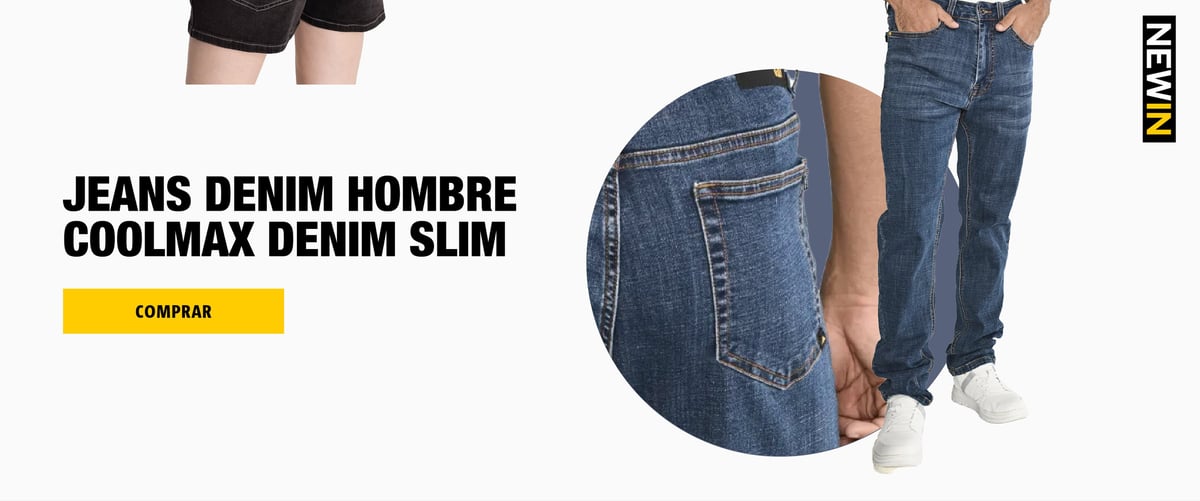 Jean denim hombre coolmax