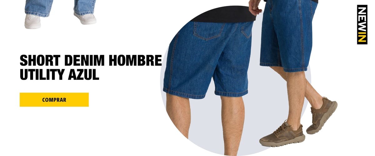 Short denim hombre utility