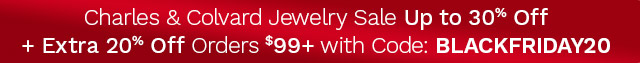 Charles & Colvard Jewelry Sale Up to 30% Off+ Extra 20% Off Orders $99+ with Code: BLACKFRIDAY20