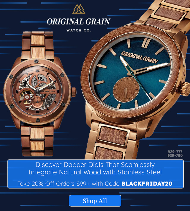 929-777, 929-780 | Original Grain Watches - Take 20% Off Orders $99+ with Code BLACKFRIDAY20