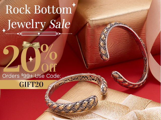 204-146 | Rock Bottom Jewelry Sale |  20% Off Orders $99+ Use Code: GIFT20