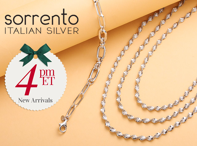 215-391, 210-377 | Sorrento Silver | 4pm ET - New Styles! |