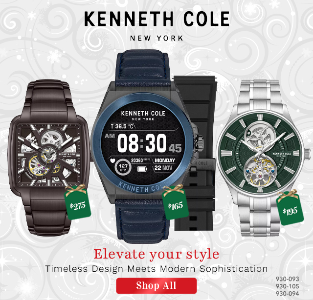 930-093, 930-105, 930-094 | Kenneth Cole New York - Elevate your style