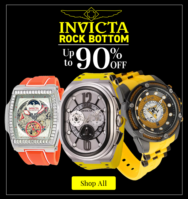 Invicta Rock Bottom Deals - Up to 90% Off