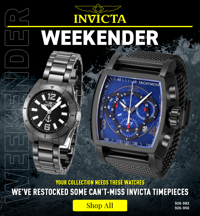 926-983, 926-956 | We’ve Restocked Some Can’t-Miss Invicta Timepieces