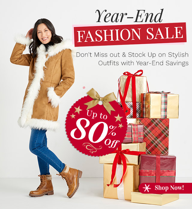 755-538, 754-534 | Up to 80% Off | Don't Miss out & Stock Up on Stylish Outfits with Year-End Savings