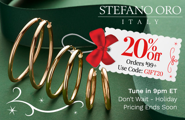 200-819 | Stefano Oro - Tune in 9pm ET | Don't Wait - Holiday Pricing Ends Soon