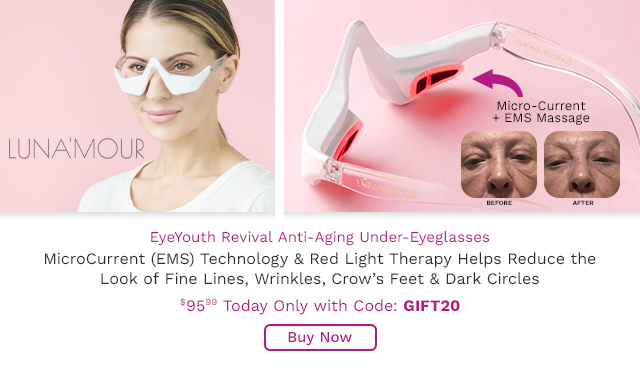 324-241 | Luna'Mour EyeYouth Revival EMS + Light Therapy Anti-Aging Under Eye Device