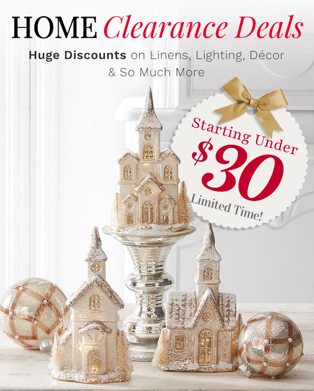 523-181  | Starting Under $30! - Limited Time! | Huge Discounts on Linens, Lighting, Décor & More