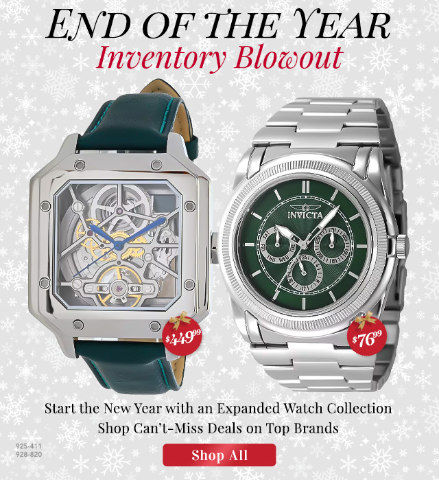 925-411, 928-820 | End-of-Year Inventory Blowout