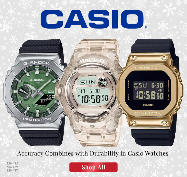 929-453,, 684-489, 929-457 | Accuracy Combines with Durability in Casio Watches