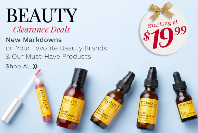 323-936 | Beauty Clearance Deals Starting at $19.99 | New Markdowns on Your Favorite Beauty Brands & Products