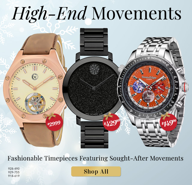 928-490, 929-755, 918-619 | Fashionable Timepieces Featuring Sought-After Movement