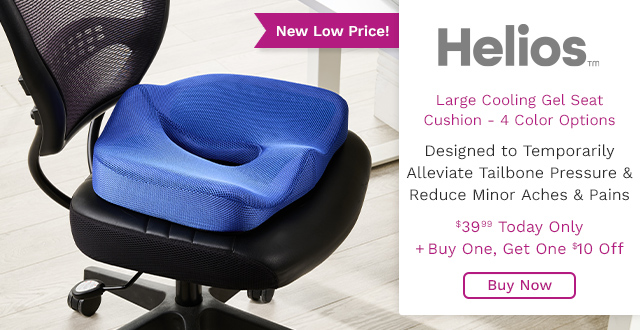 006-487 | Helios Choice of Color Large Cooling Gel Seat Cushion