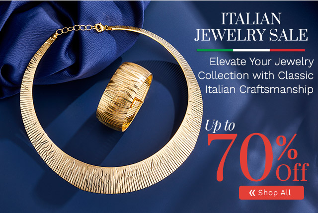 210-566, 210-568 | Italian Jewelry Sale Up to 70% Off | Elevate Your Jewelry Collection with Classic Italian Craftsmanship