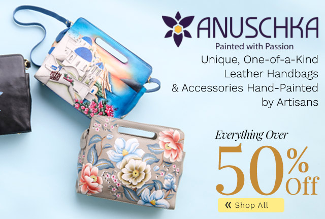 772-840 | Anuschka Everything Over 50% Off | Unique, One-of-a-Kind Leather Handbags & Accessories Hand-Painted by Artisans