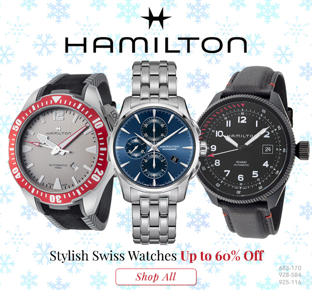 683-170, 928-584, 925-116 | Hamilton - Stylish Swiss Watches Up to 60% Off