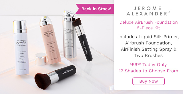 323-812 | Jerome Alexander Deluxe AirBrush Foundation 5-Piece Kit