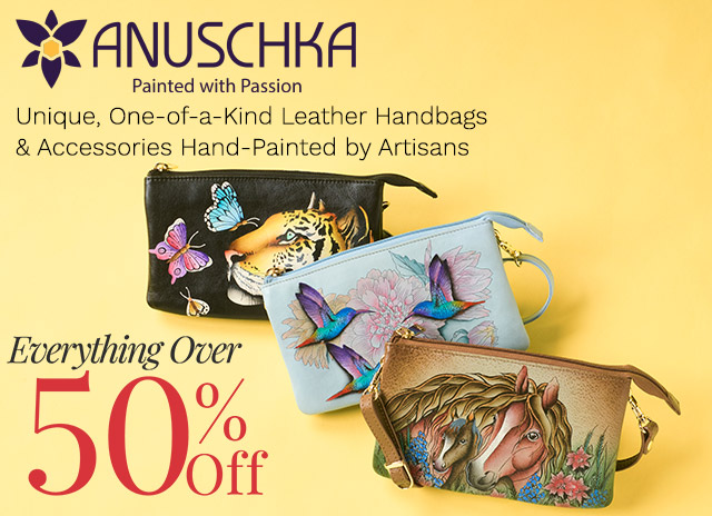 771-473 | Anuschka Everything Over 50% Off | Unique, One-of-a-Kind Leather Handbags & Accessories Hand-Painted by Artisans