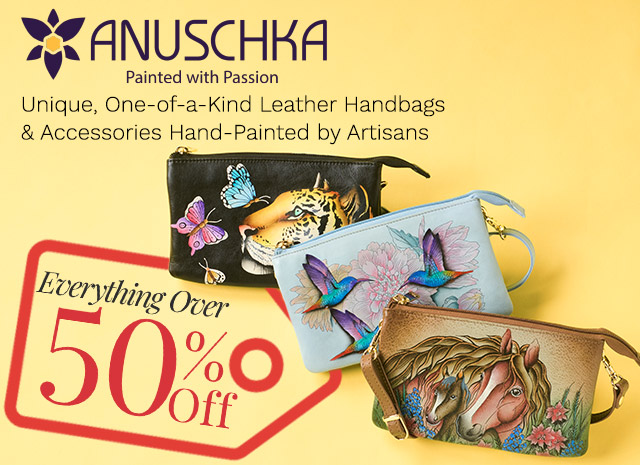 771-473 | Anuschka Everything Over 50% Off | Unique, One-of-a-Kind Leather Handbags & Accessories Hand-Painted by Artisans