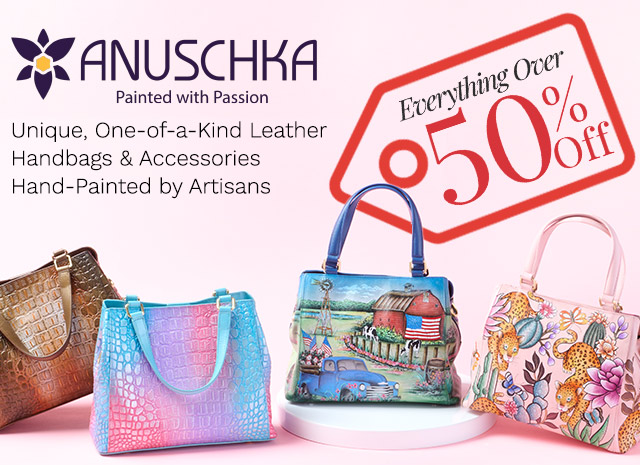 772-838 | Anuschka Handbags Everything Over 50% Off | Unique, One-of-a-Kind Leather Handbags & Accessories Hand-Painted by Artisans