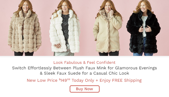 771-704 | Faux Fur Fashions Reversible Mink Coat