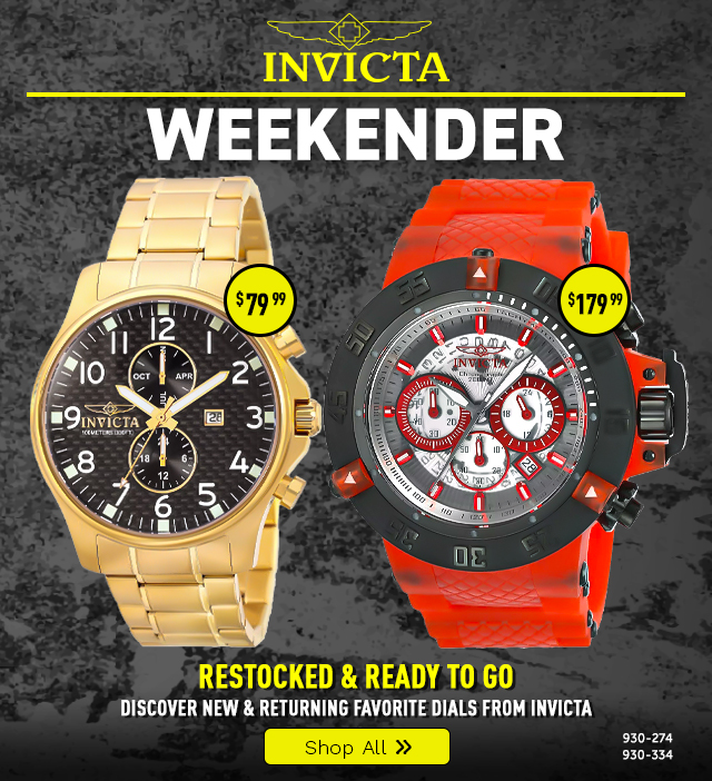 930-274, 930-334 | Discover New & Returning Favorite Dials from Invicta