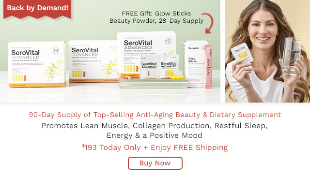 002-312, 006-592 | SeroVital Advanced Anti-Aging Dietary Supplement 90-Day Supply