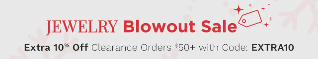 Jewelry Blowout Sale | Extra 10% Off Clearance Orders $50+ with Code: EXTRA10