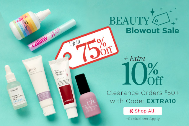 324-098 Beauty Blowout Sale | Up to 75% Off Plus Extra 10% Off Clearance Orders $50+ with Code: EXTRA10