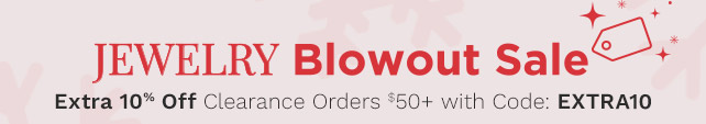 Jewelry Blowout Sale | Extra 10% Off Clearance Orders $50+ with Code: EXTRA10