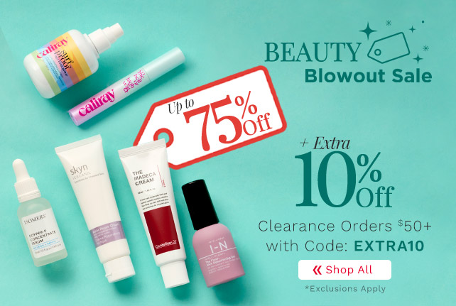 324-098 Beauty Blowout Sale | Up to 75% Off Plus Extra 10% Off Clearance Orders $50+ with Code: EXTRA10