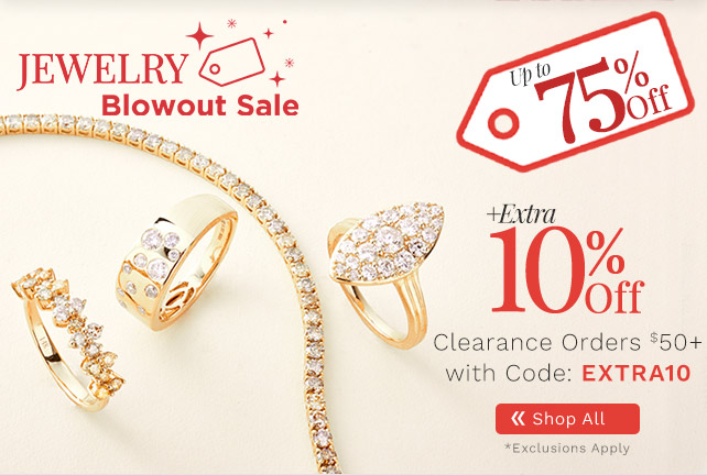 206-021, 208-615, 208-618, 206-016 Jewelry Blowout Sale | Up to 75% Off Plus Extra 10% Off Clearance Orders $50+ with Code: EXTRA10