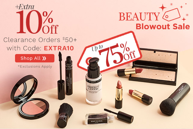 323-607, 323-895, 314-257, 323-758, 323-309 Beauty Blowout Sale | Up to 75% Off Plus Extra 10% Off Clearance Orders $50+ with Code: EXTRA10 *Exclusions Apply