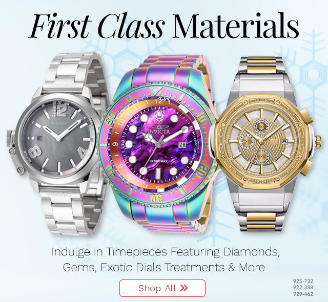 925-732, 922-338, 929-462 | Indulge in Timepieces Featuring Diamonds, Gems, Exotic Dials Treatments & More