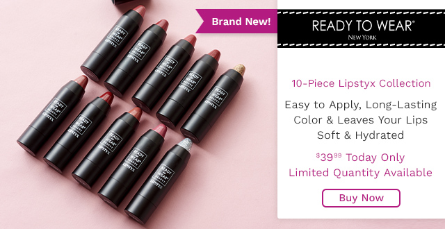 324-544 | Ready to Wear 10-Piece Lipstyx Collection