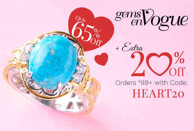 214-094 | Gems en Vogue Up to 65% Off Plus Extra 20% Off Orders $99+ with Code: HEART20