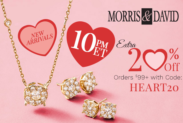 214-692, 214-693 | Morris & David 10pm ET |  Extra 20% Off Orders $99+ with Code: HEART20