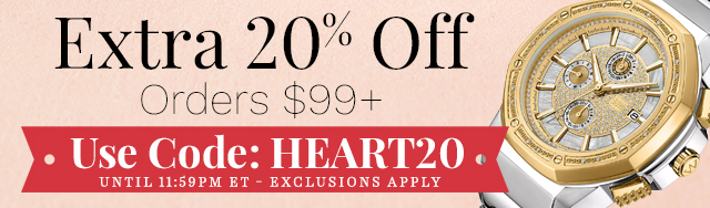 Final Day! Use Code HEART20 for 20% Off Orders $99+ Until 11:59pm ET (exclusions apply)