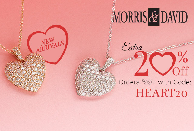 216-245 Morris & David | Extra 20% Off Orders $99+ with Code: HEART20