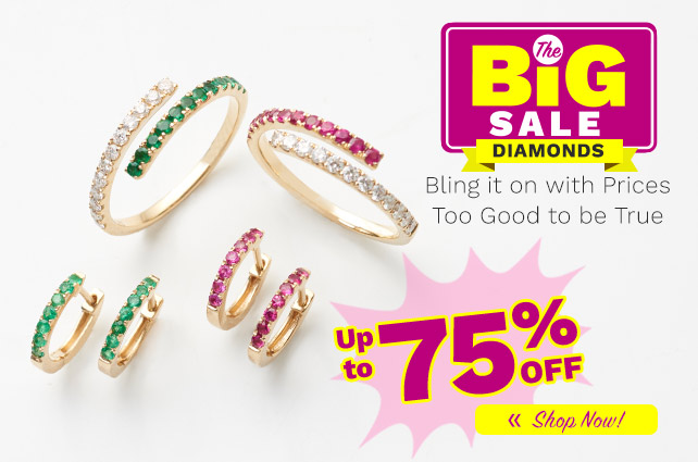 212-265, 212-262 | The BIG Sale: Diamonds Up to 75% Off