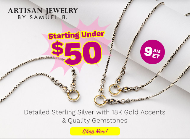 214-324 | Artisan Jewelry by Samuel B Starting Under $50 -  9am ET