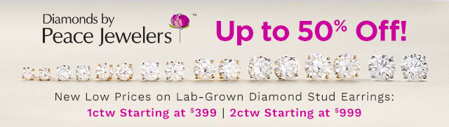 Diamonds by Peace Jewelers Up to 50% Off & New Low Prices!