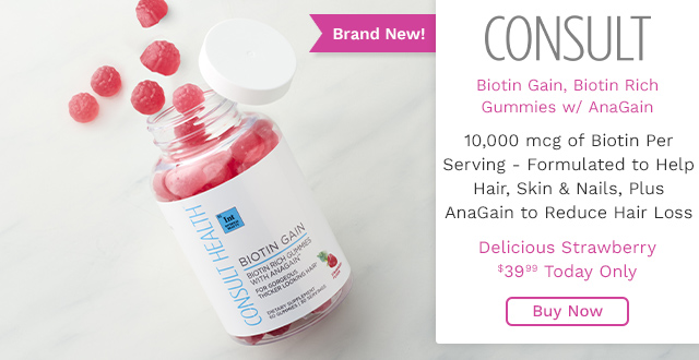 324-596 Consult Health Biotin Gain Biotin Rich Gummies w/ AnaGain